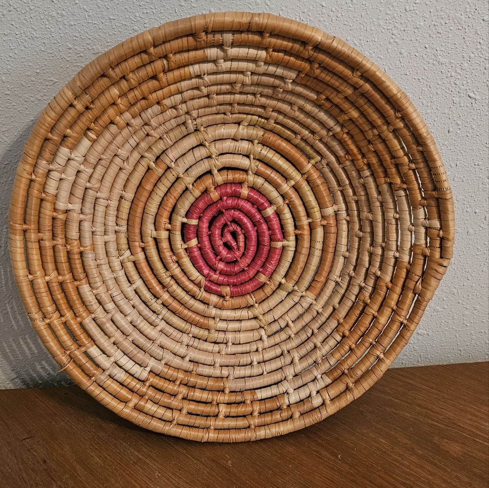 Woven coil basket